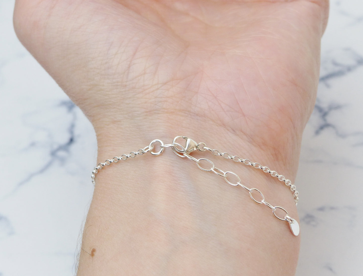 Genuine Emerald Sterling Silver Infinity Bracelet - May Birthstone Gift